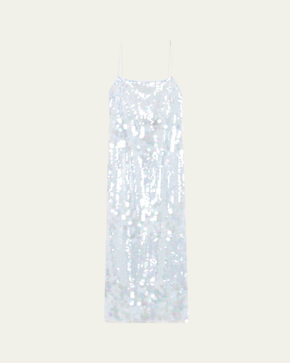 Alana Sleeveless Sequined Midi Dress